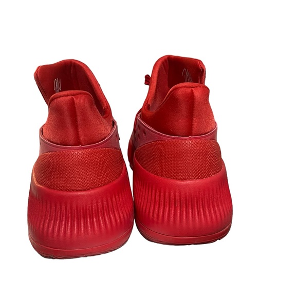 Adidas D Lillard Dame 3 Roots Red Size 12.5 Men’s - Picture 5 of 9